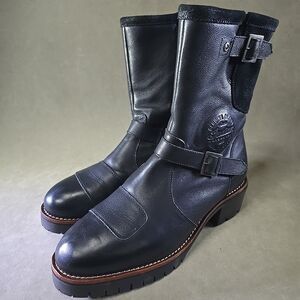 Genuine Indian Motorcycles Women's Engineer 2 Short Leather Riding Boots Size 10